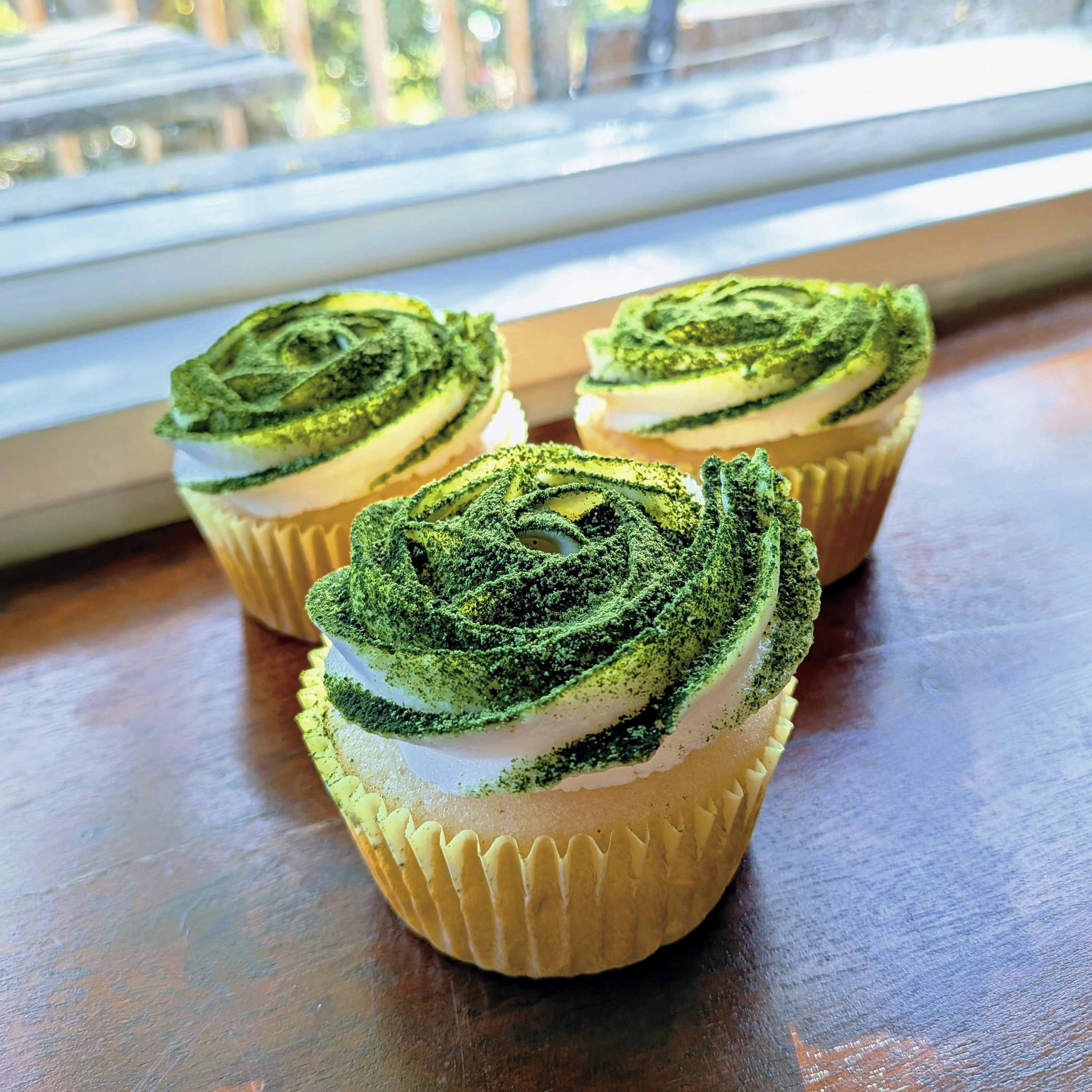 Picture of matcha cupcakes